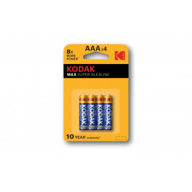 Элементы питания Kodak MAX LR03-4BL (KЗА-4)