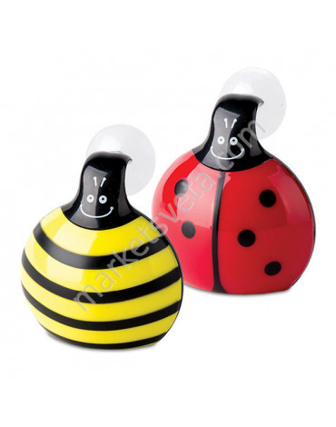Садовый светильник WOLTA GARDEN Ladybug на присоске, пластик 10см (Жук)