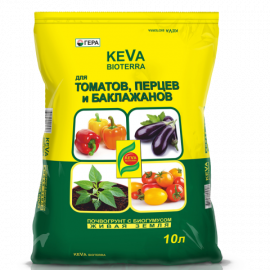 Почвогрунт для Томатов и перцев с биогумусом  10л KEVA BIOTERRA