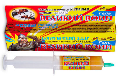 Гель от муравьёв ВЕЛИКИЙ ВОИН  45гр