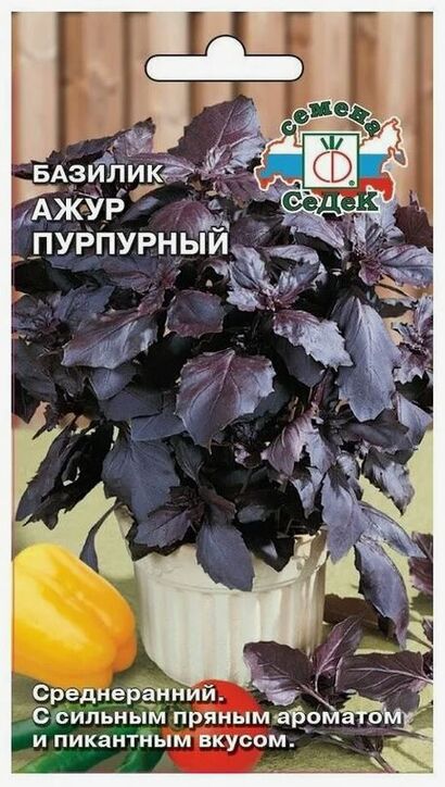 Базилик Ажур Пурпурный (Седек)