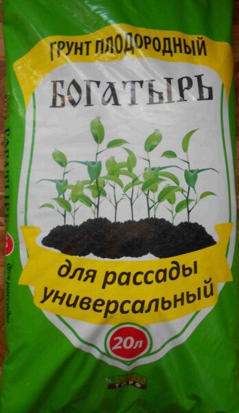 Плодородный грунт Богатырь "Для рассады Универсальный"  20л Лама Торф