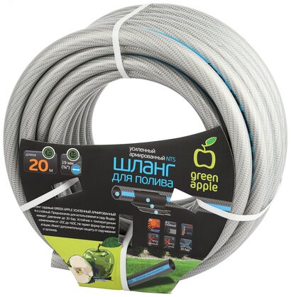 Шланг для полива садовый армированный усиленный NTS 19мм(3/4)*20м GATH-1920 GREEN APPLE