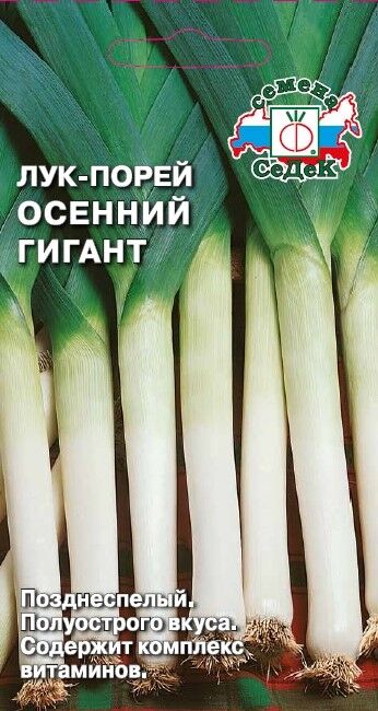 Лук порей Осенний гигант (Седек)