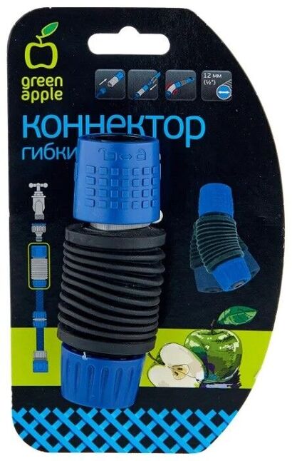 Коннектор гибкий 12мм(1/2),GWFC120-024 GREEN APPLE