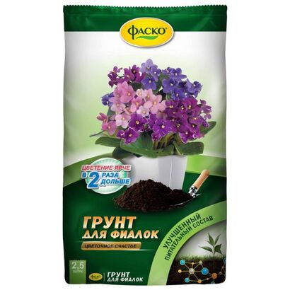 Грунт Цветочное счастье для Фиалок  2,5л  ФАСКО