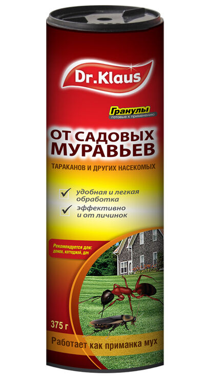 Гранулы от муравьёв и др. ползающих насекомых 375гр Dr.Klaus