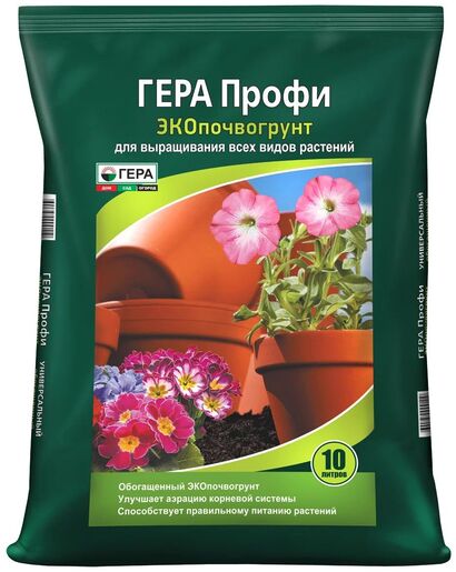 ЭКОпочвогрунт ПРОФИ Универсал  10л  Гера
