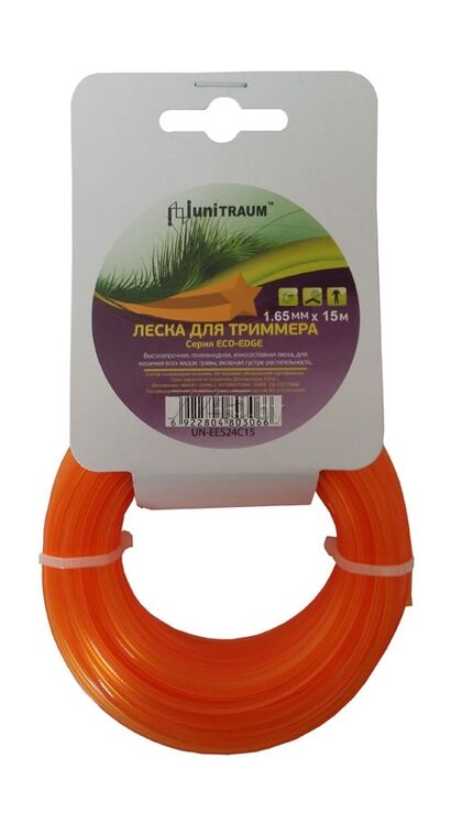 Леска д/триммера полиамидная звезда 1,65мм*15м (Eco-Edge)  UN- EES165C15